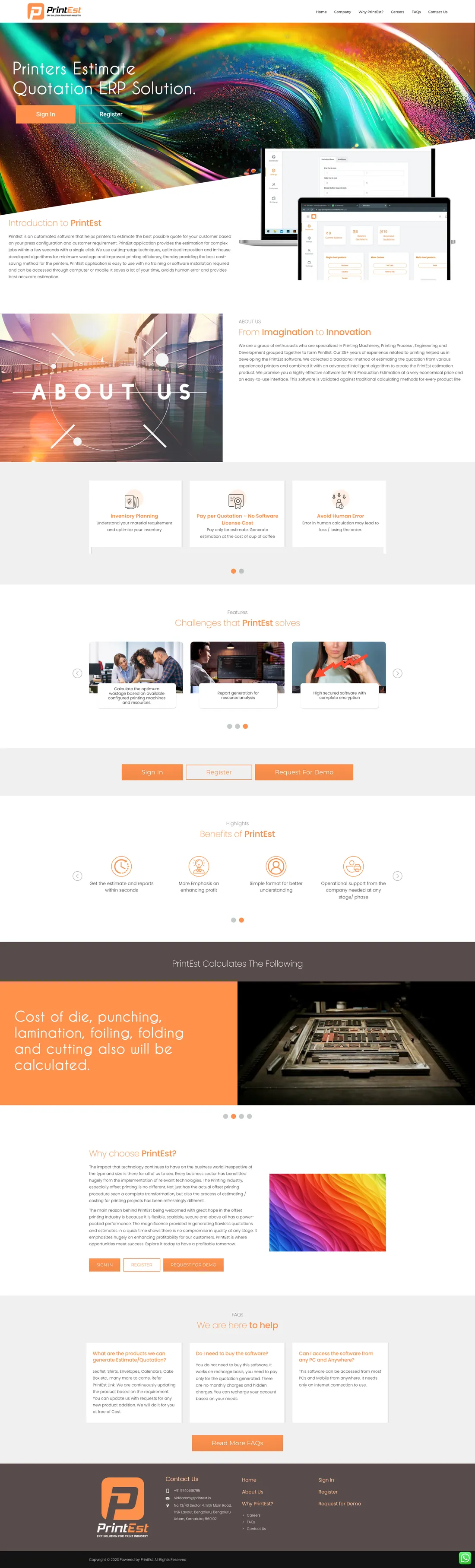 Print Solution ERP — screenshot 1